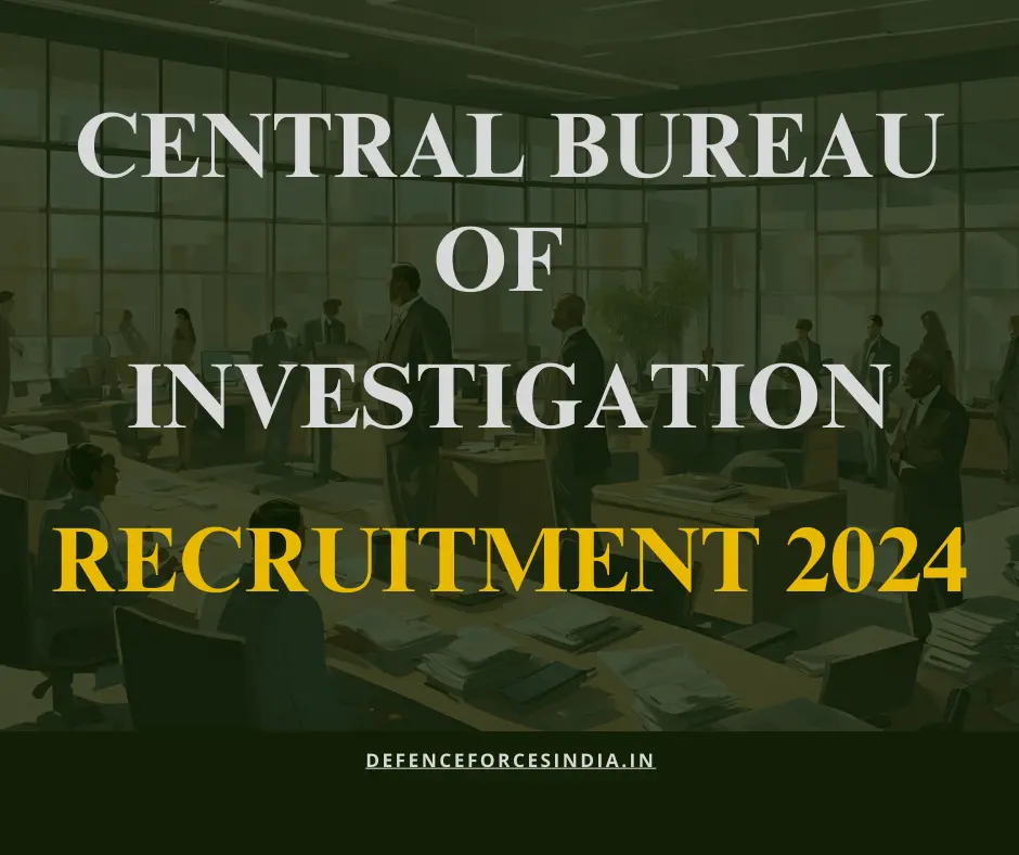 CBI Recruitment 2024