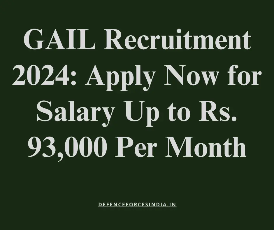 GAIL Recruitment 2024
