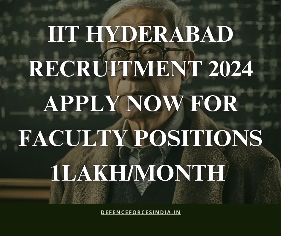 IIT Hyderabad Recruitment 2024