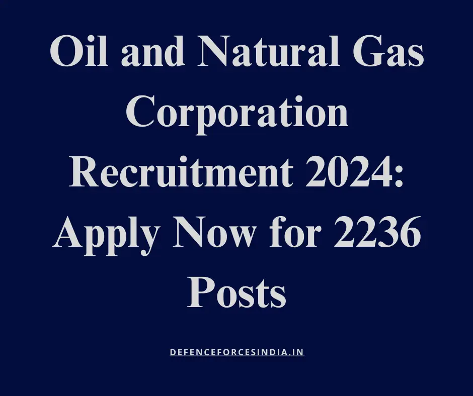 ONGC Apprentice Recruitment 2024