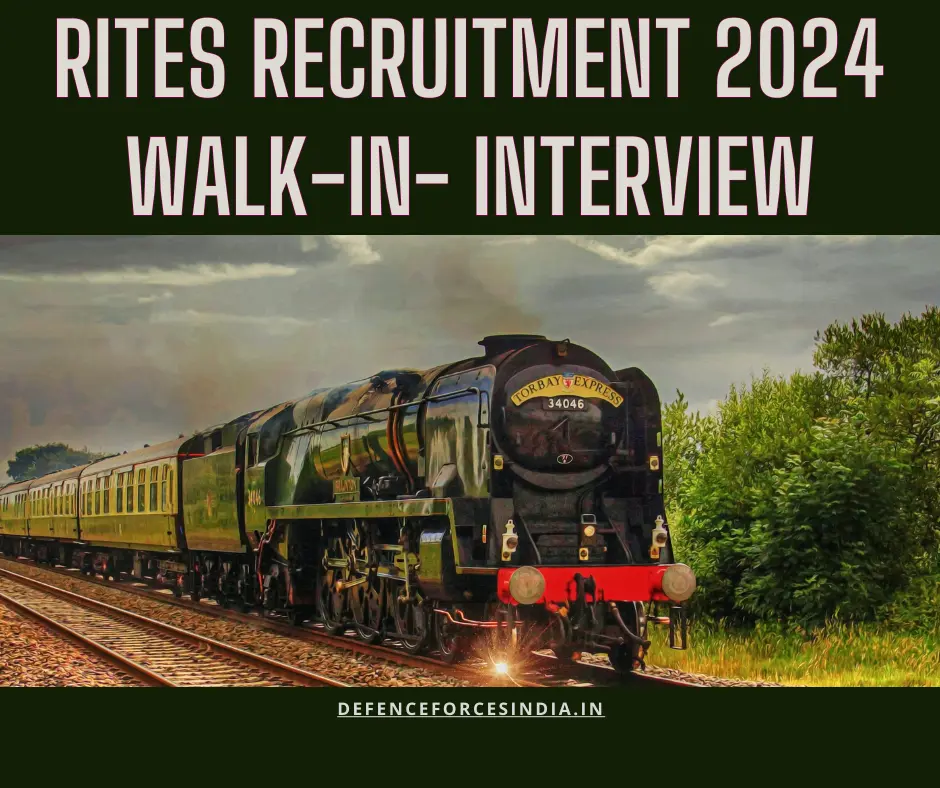 RITES Recruitment 2024