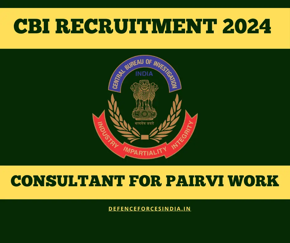 CBI Recruitment 2024